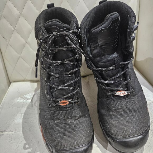 Brunt Mens Waterproof Work Boots Size 10 Black - Picture 1 of 7